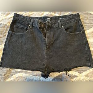 Cotton On, black, cheeky mini denim short